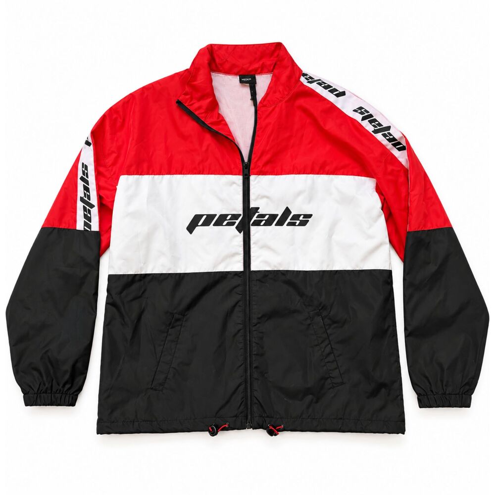 Petals Oversized Windbreaker Full Zip Jacket